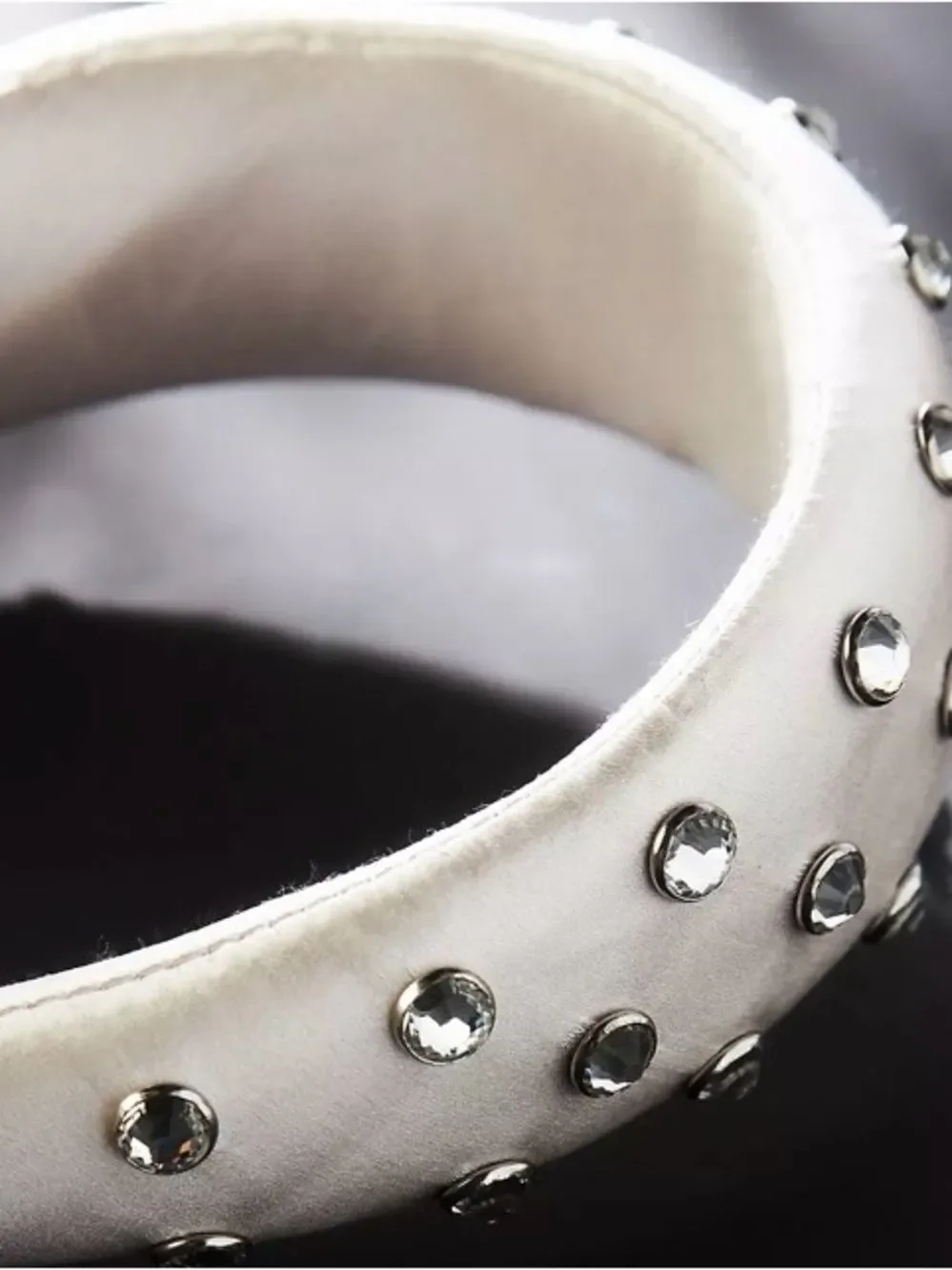 Loeffler Randall Satin Rhinestone Headband